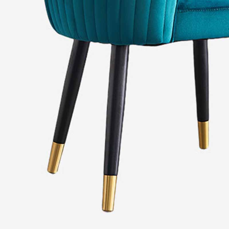 Silla lateral escandinava interior Silla tapizada de madera del comedor del Wingback