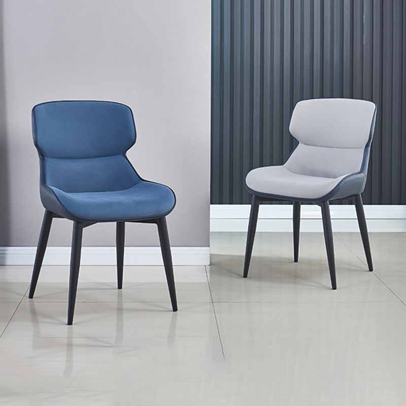 Silla de comedor de metal industrial Sillón de comedor de cuero sintético para uso en restaurantes