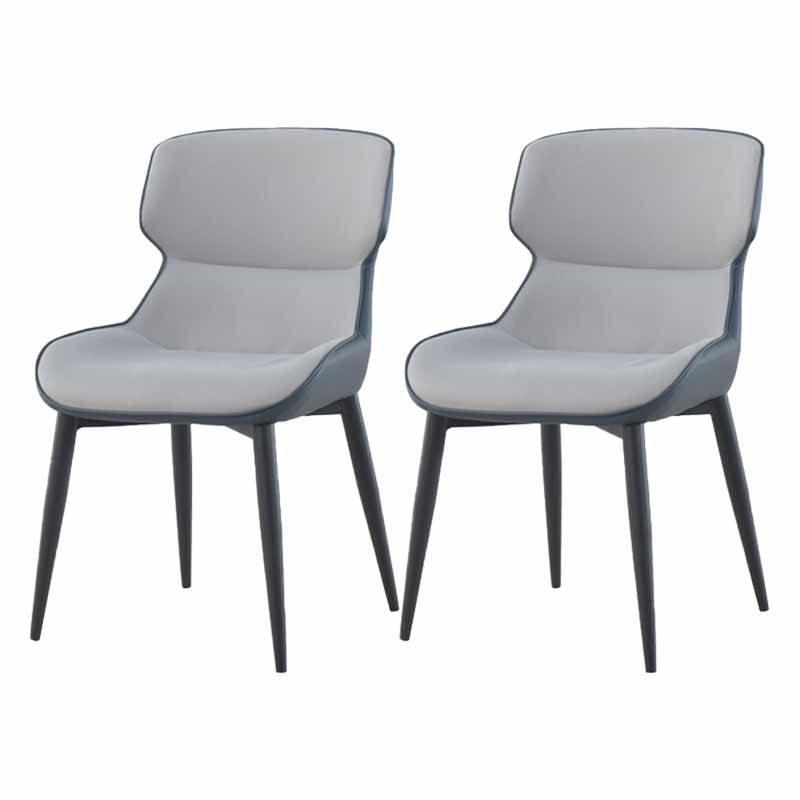 Silla de comedor de metal industrial Sillón de comedor de cuero sintético para uso en restaurantes