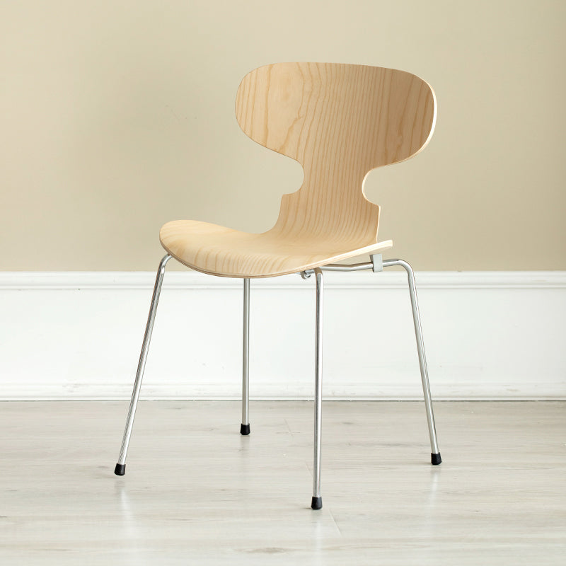 Silla de comedor de metal de estilo industrial, cocina, comedor, sillas laterales sin brazos