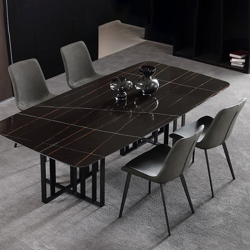 Sillas de comedor de estilo moderno, sillas laterales sin brazos con patas de metal para cocina