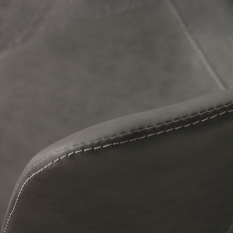 Sillas de comedor de estilo moderno, sillas laterales sin brazos con patas de metal para cocina