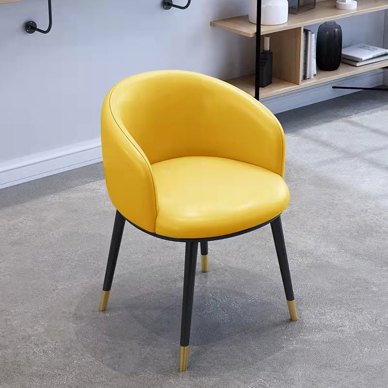 Sillas de comedor tapizadas de estilo escandinavo, silla con respaldo sólido para el hogar