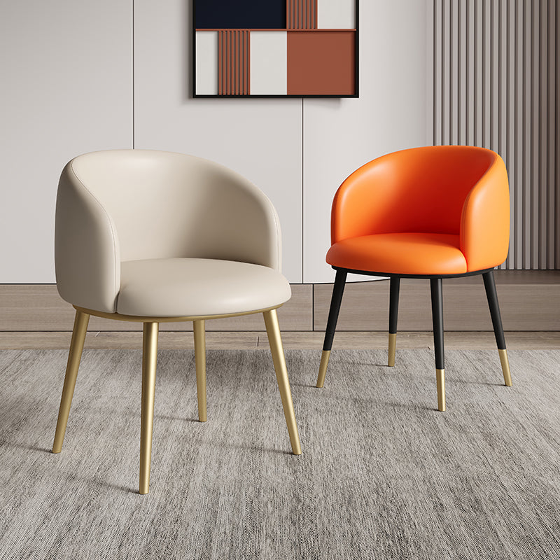 Sillas de comedor tapizadas de estilo escandinavo, silla con respaldo sólido para el hogar