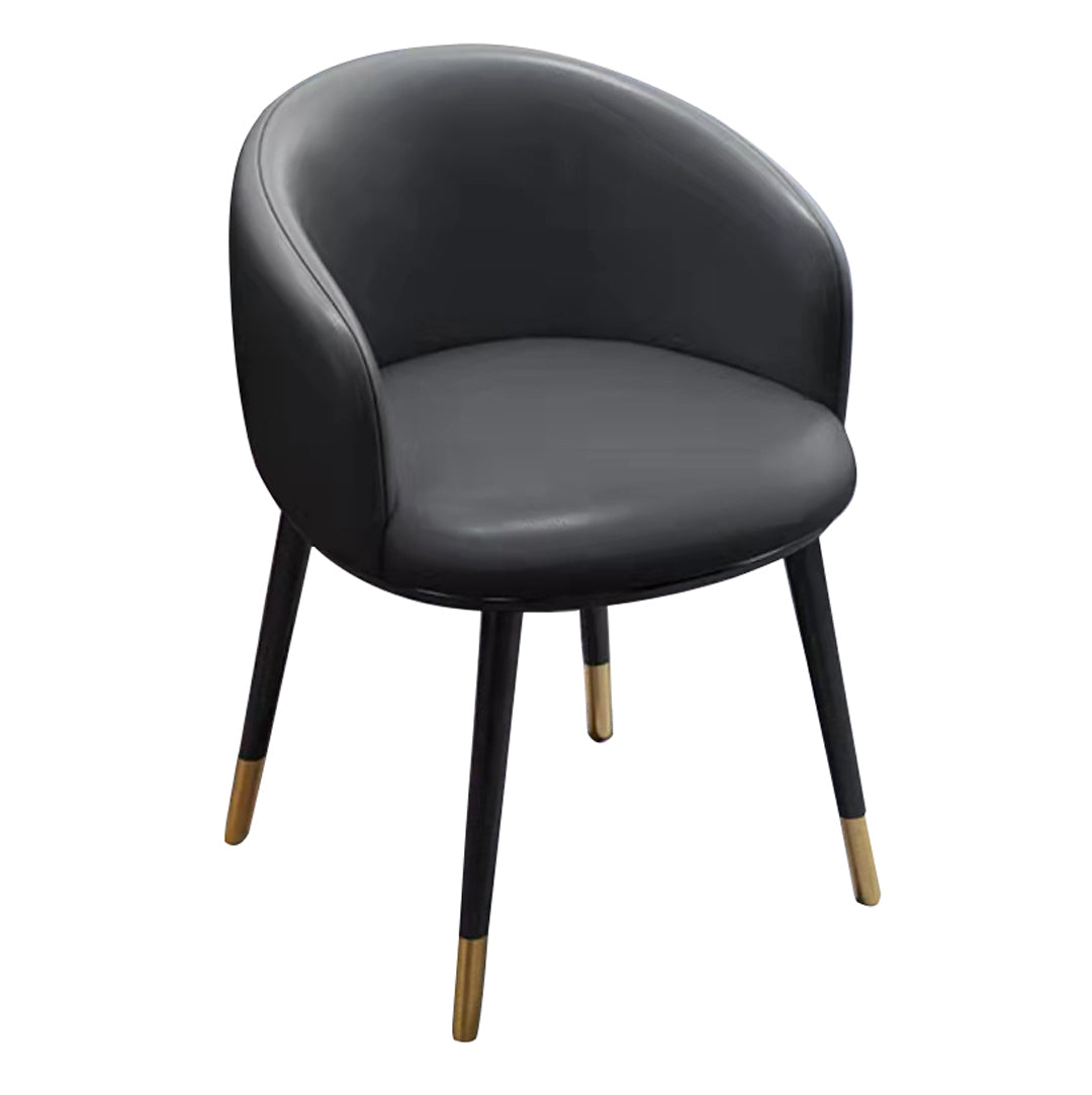 Sillas de comedor tapizadas de estilo escandinavo, silla con respaldo sólido para el hogar