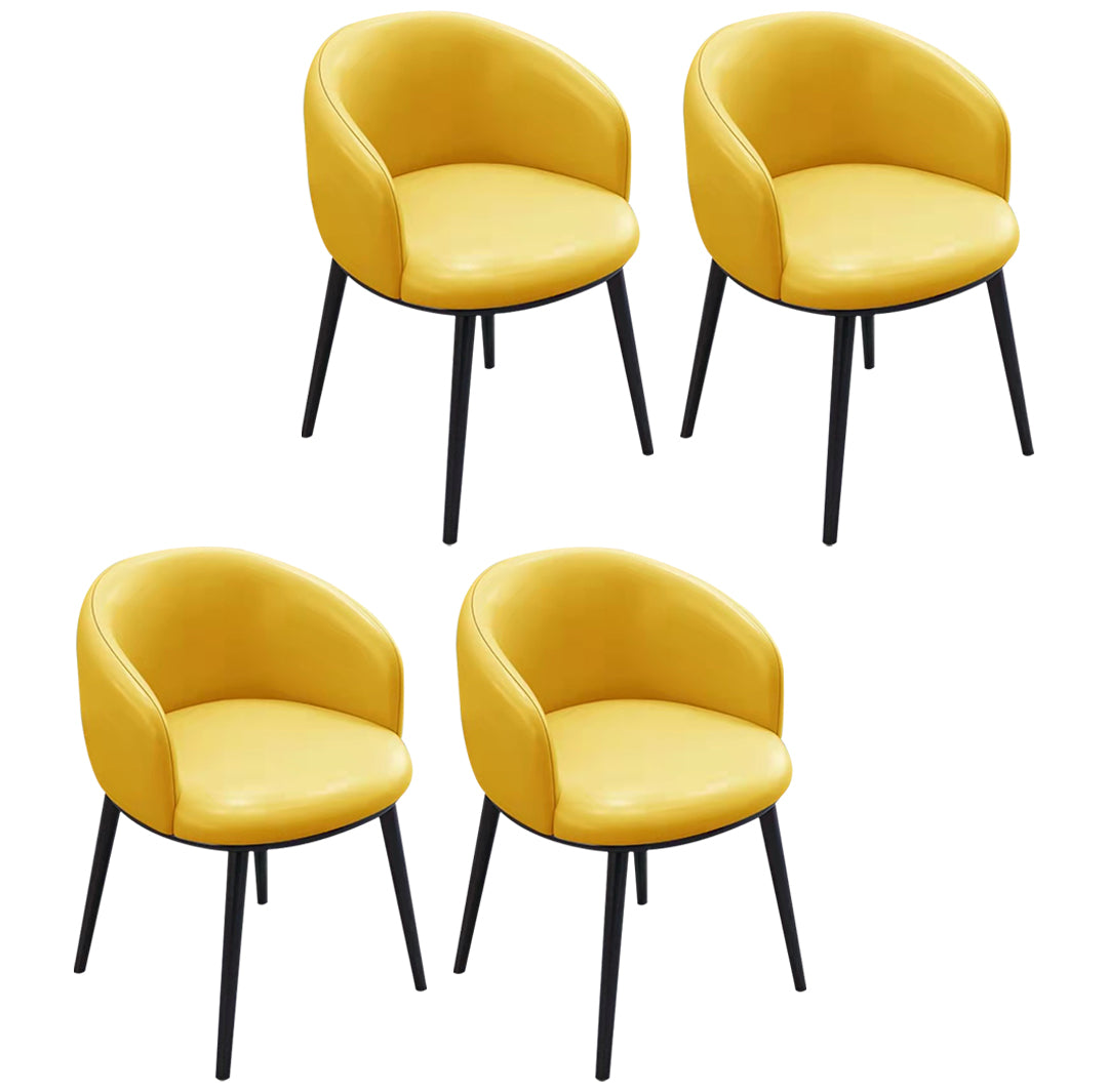 Sillas de comedor tapizadas de estilo escandinavo, silla con respaldo sólido para el hogar