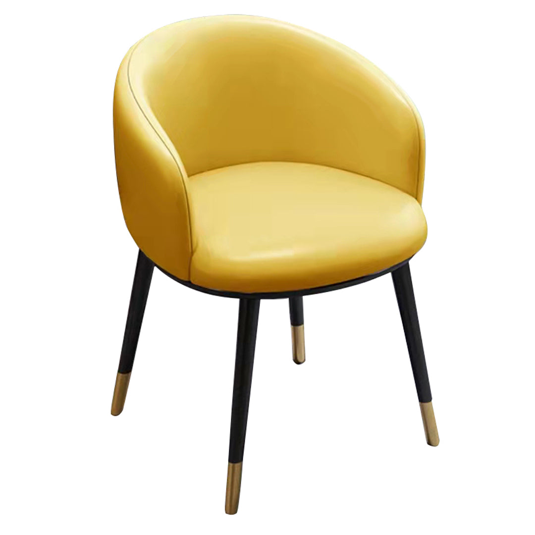 Sillas de comedor tapizadas de estilo escandinavo, silla con respaldo sólido para el hogar