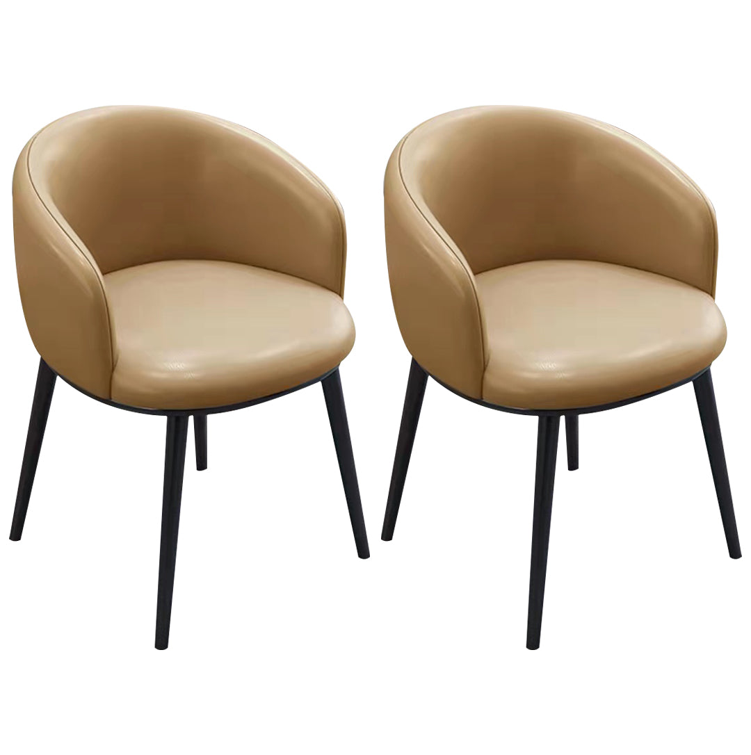 Sillas de comedor tapizadas de estilo escandinavo, silla con respaldo sólido para el hogar