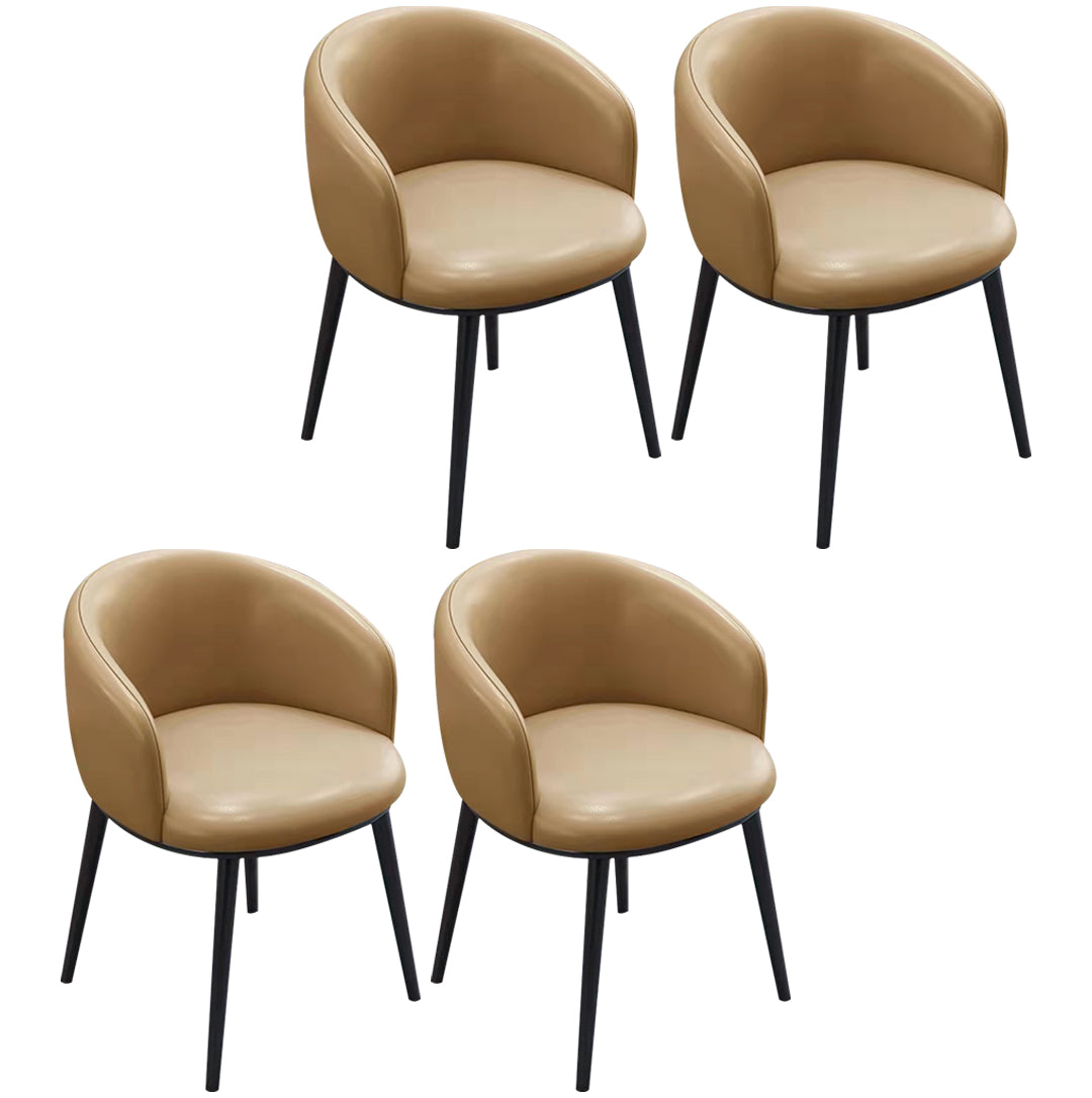 Sillas de comedor tapizadas de estilo escandinavo, silla con respaldo sólido para el hogar