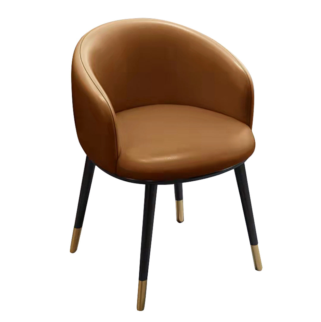 Sillas de comedor tapizadas de estilo escandinavo, silla con respaldo sólido para el hogar