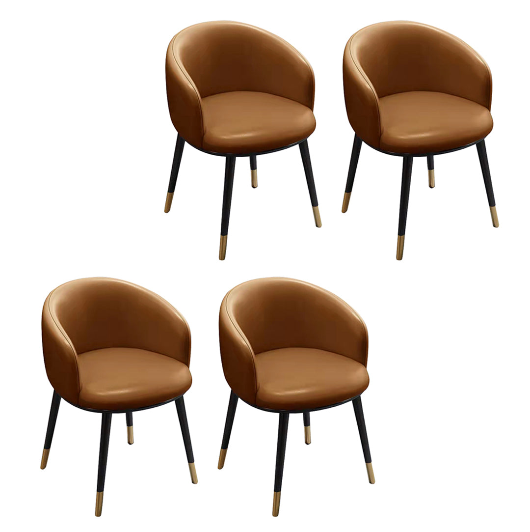 Sillas de comedor tapizadas de estilo escandinavo, silla con respaldo sólido para el hogar