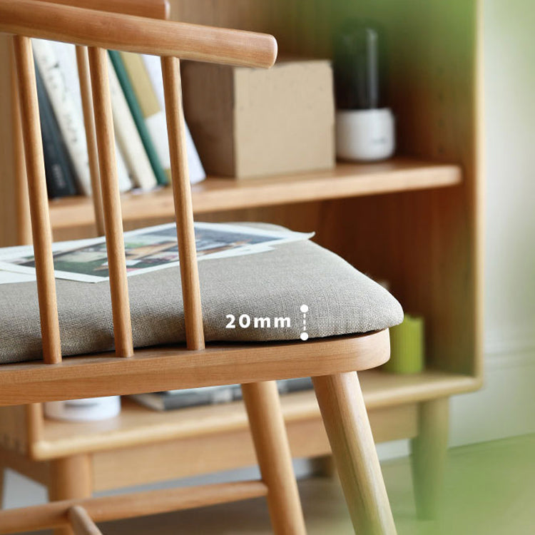Silla de comedor de madera de estilo escandinavo, sillón con respaldo Windsor