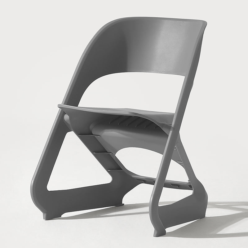 Silla de comedor de plástico moderna, silla lateral de comedor con respaldo abierto para uso en restaurantes