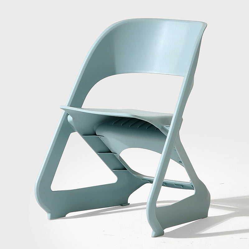 Silla de comedor de plástico moderna, silla lateral de comedor con respaldo abierto para uso en restaurantes