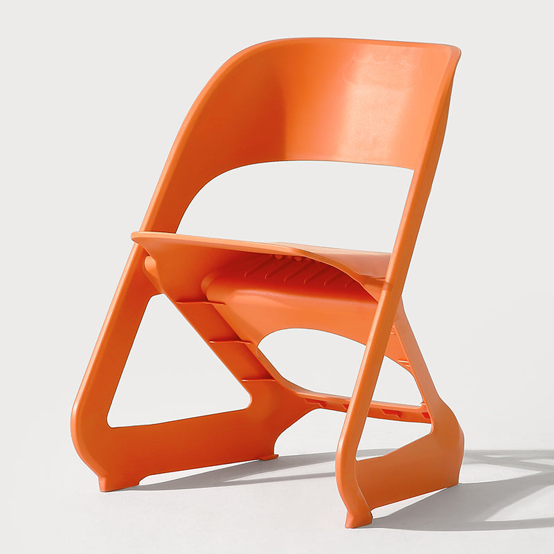 Silla de comedor de plástico moderna, silla lateral de comedor con respaldo abierto para uso en restaurantes
