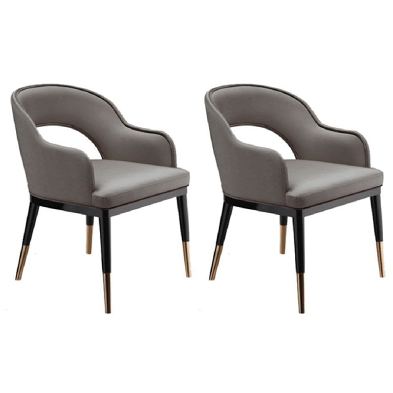 Sillas de comedor de madera Glam, sillones de comedor de cuero para uso en restaurantes