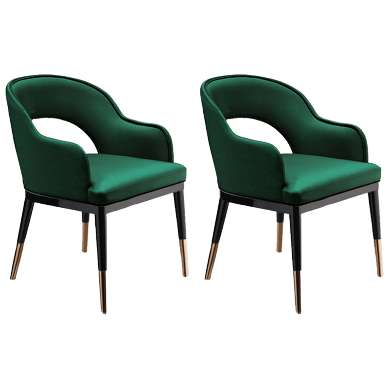 Sillas de comedor de madera Glam, sillones de comedor de cuero para uso en restaurantes