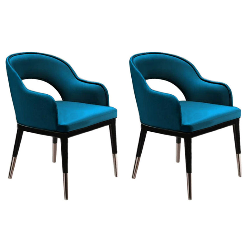 Sillas de comedor de madera Glam, sillones de comedor de cuero para uso en restaurantes
