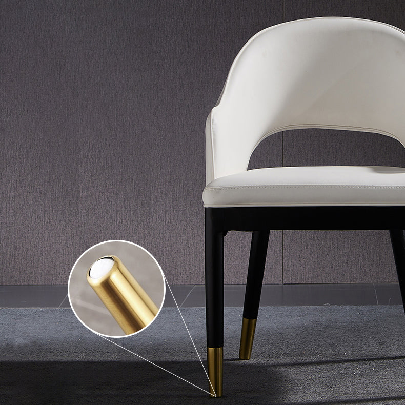 Sillas de comedor de madera Glam, sillones de comedor de cuero para uso en restaurantes