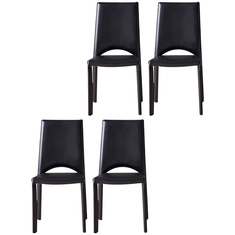 Silla de comedor de metal moderno con respaldo abierto, silla lateral para uso en restaurantes