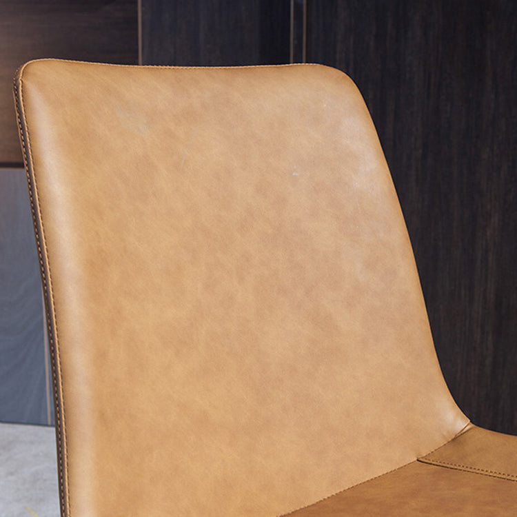 Sillas de comedor de estilo moderno Silla lateral sin brazos de comedor de metal para cocina