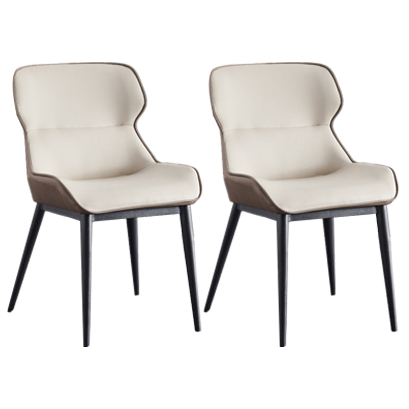 Sedia a braccio industriale interno a wingback in metallo imbottito sedia sala da pranzo