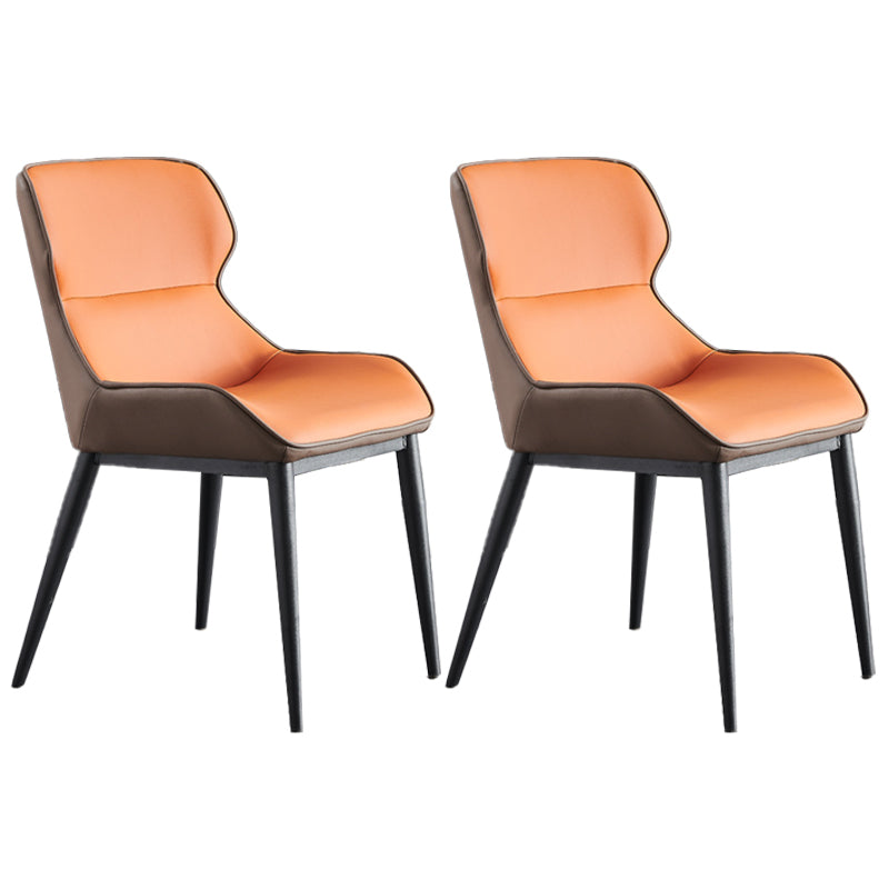 Sedia a braccio industriale interno a wingback in metallo imbottito sedia sala da pranzo