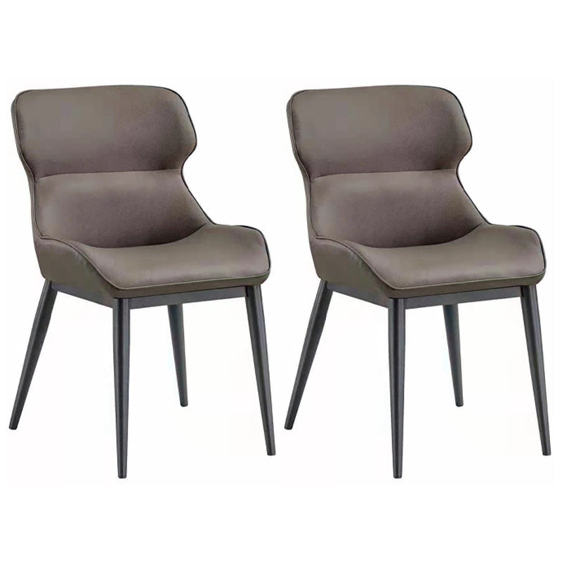 Sedia a braccio industriale interno a wingback in metallo imbottito sedia sala da pranzo