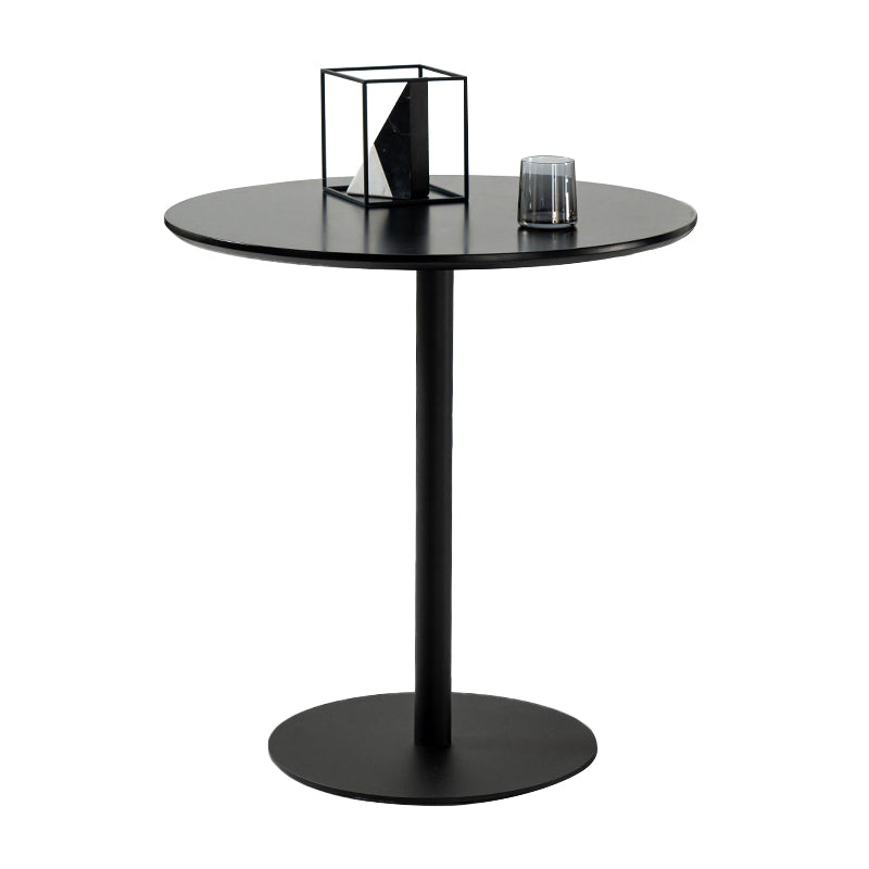 Round Pedestal Dinette Table Simplicity Style Dining Site Table for Home Use