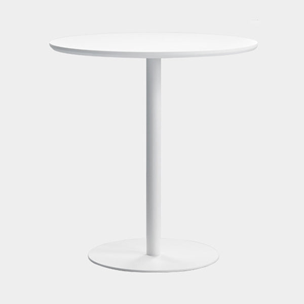 Round Pedestal Dinette Table Simplicity Style Dining Site Table for Home Use