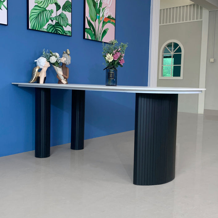 Simplicity Style Free from Dining Site Table Stone Home Dining Room Furniture