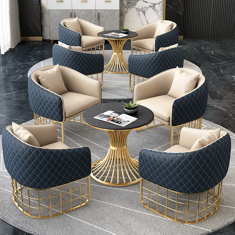 Glam 1/5 Pieces Leather Dining Set Dining Furniture Set /Separate Items