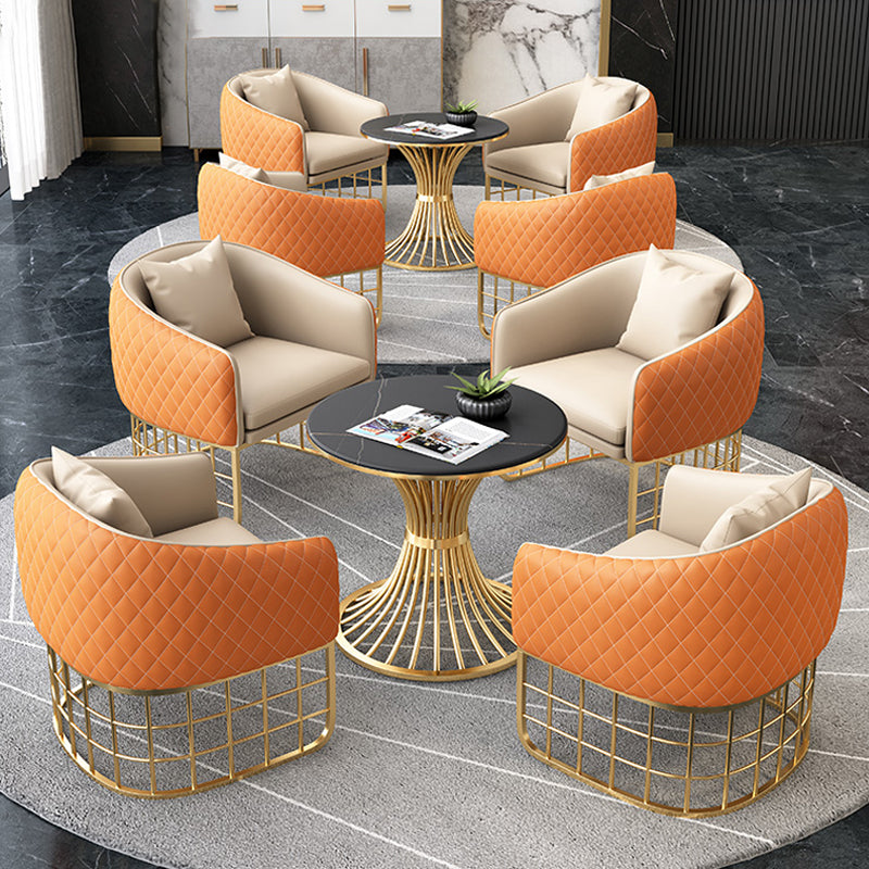 Glam 1/5 Pieces Leather Dining Set Dining Furniture Set /Separate Items