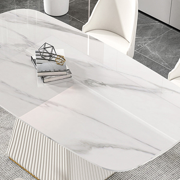 Nordic 1/2/5/7 Pieces White Dining Set Sintered Stone Dining Furniture Set /Separate Items