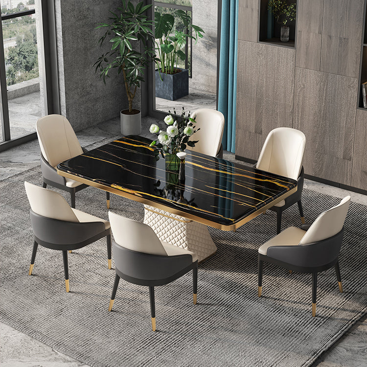 Rectangle 1/2/5/7 Pieces Dining Set Marble Dining Furniture Set /Separate Items