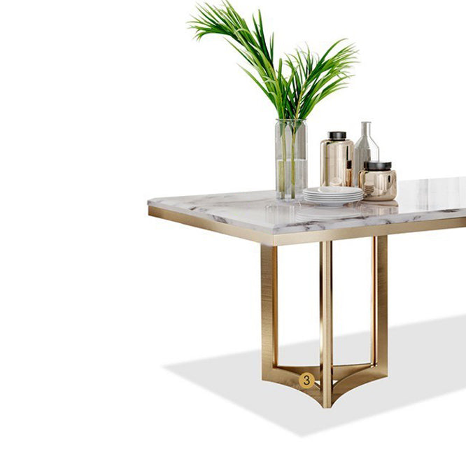 Modern 1/2/5/7 Pieces Dining Set Marble Rectangle Dining Furniture Set /Separate Items