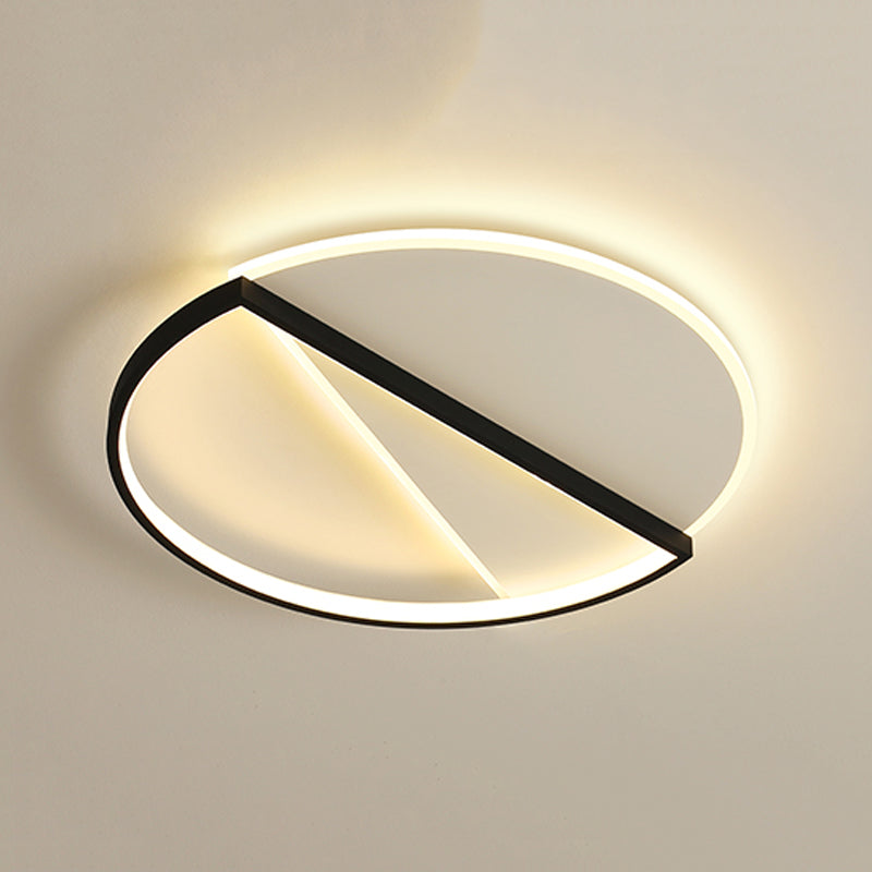 2 Lights Metal Flush Ceiling Light Fixture Modern LED Ceiling Light Fixtures