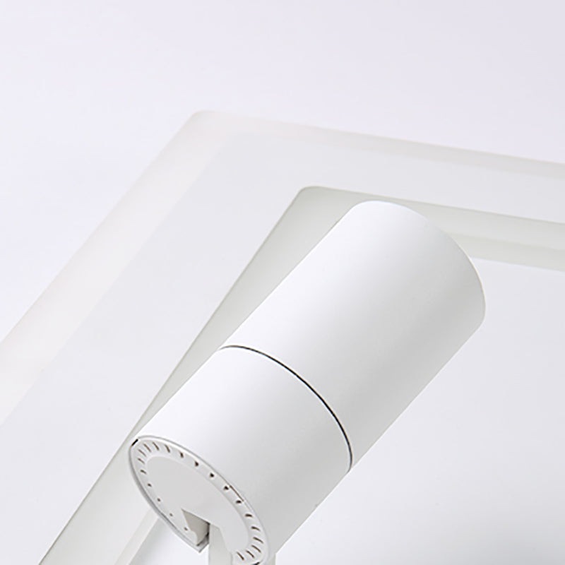 Plafonniers de simplicité blanche avec projecteurs Plafonnier encastré à LED