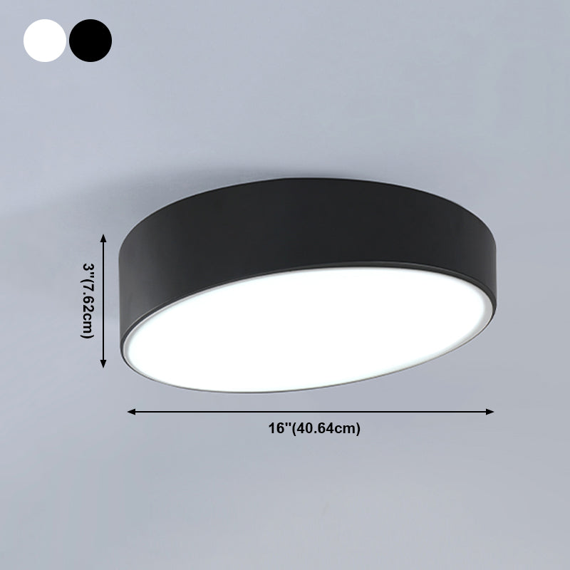 Modern Ceiling Light Fixtures with Acrylic Shade Ring LED Flush Ceiling Light Fixture
