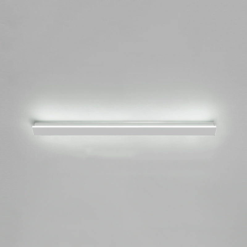 Plafonnier encastré à LED linéaire, luminaires de plafond modernes avec abat-jour en acrylique