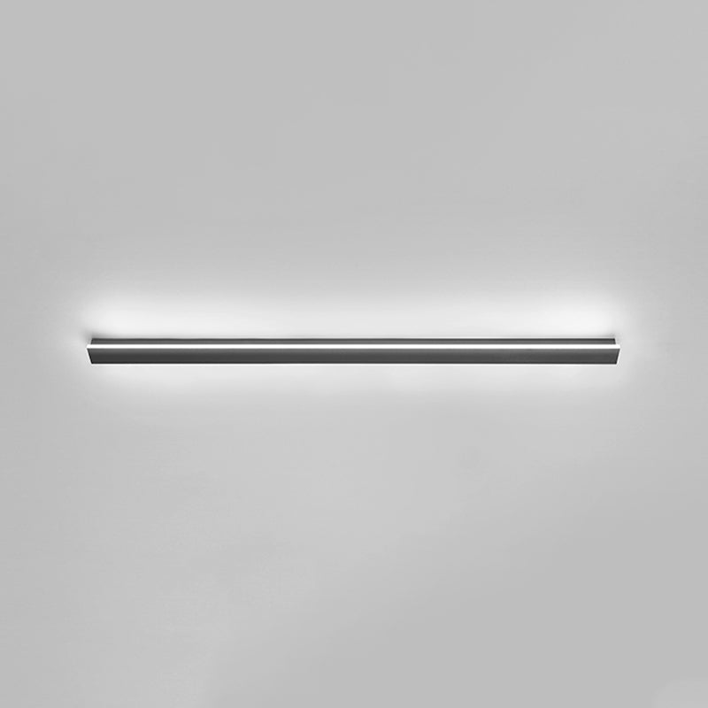 Plafonnier encastré à LED linéaire, luminaires de plafond modernes avec abat-jour en acrylique