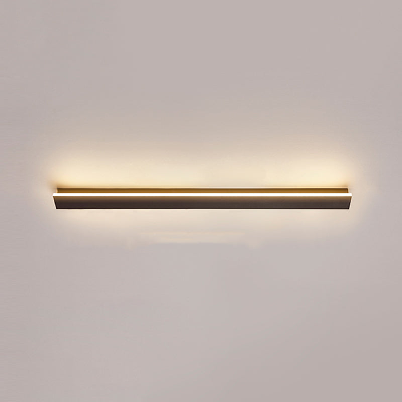 Plafonnier encastré à LED linéaire, luminaires de plafond modernes avec abat-jour en acrylique