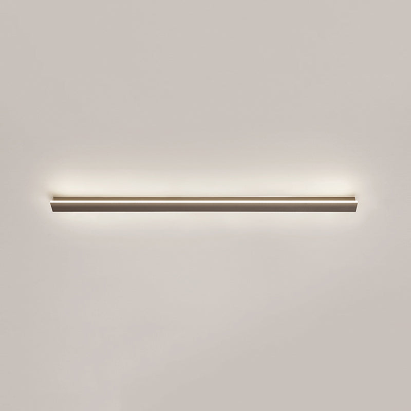 Plafonnier encastré à LED linéaire, luminaires de plafond modernes avec abat-jour en acrylique