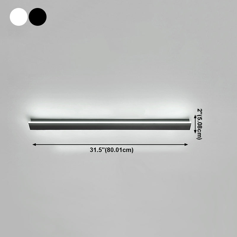 Plafonnier encastré à LED linéaire, luminaires de plafond modernes avec abat-jour en acrylique