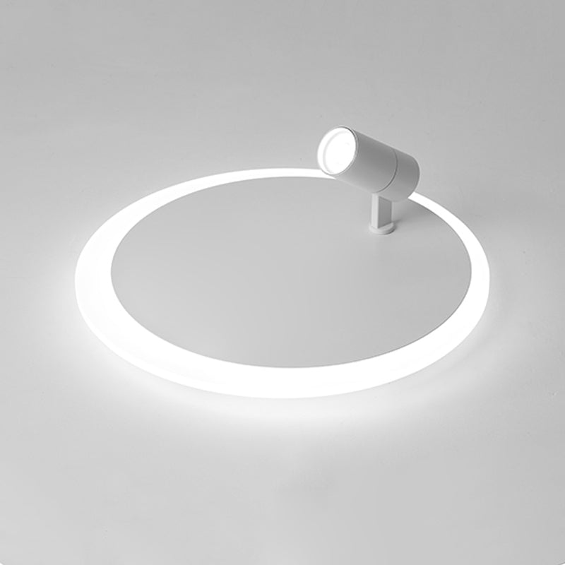 Plafonnier encastré à LED blanc, luminaire de plafond simple avec spots