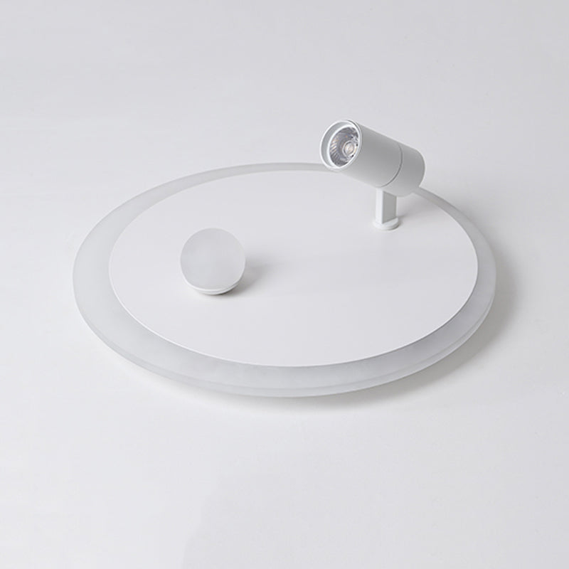 Plafonnier encastré à LED blanc, luminaire de plafond simple avec spots