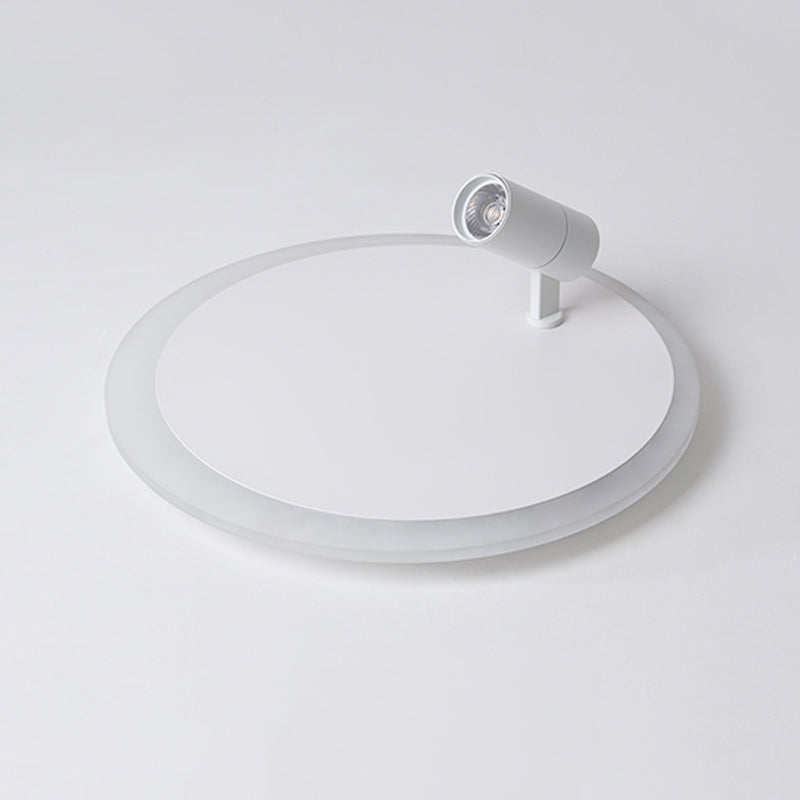 Plafonnier encastré à LED blanc, luminaire de plafond simple avec spots