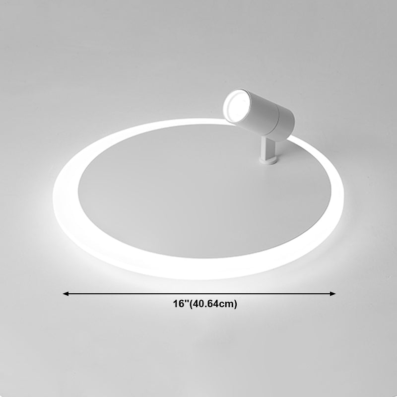 White LED Flush Ceiling Light Fixture Simplicity Ceiling Light Fixtures with Spotlights