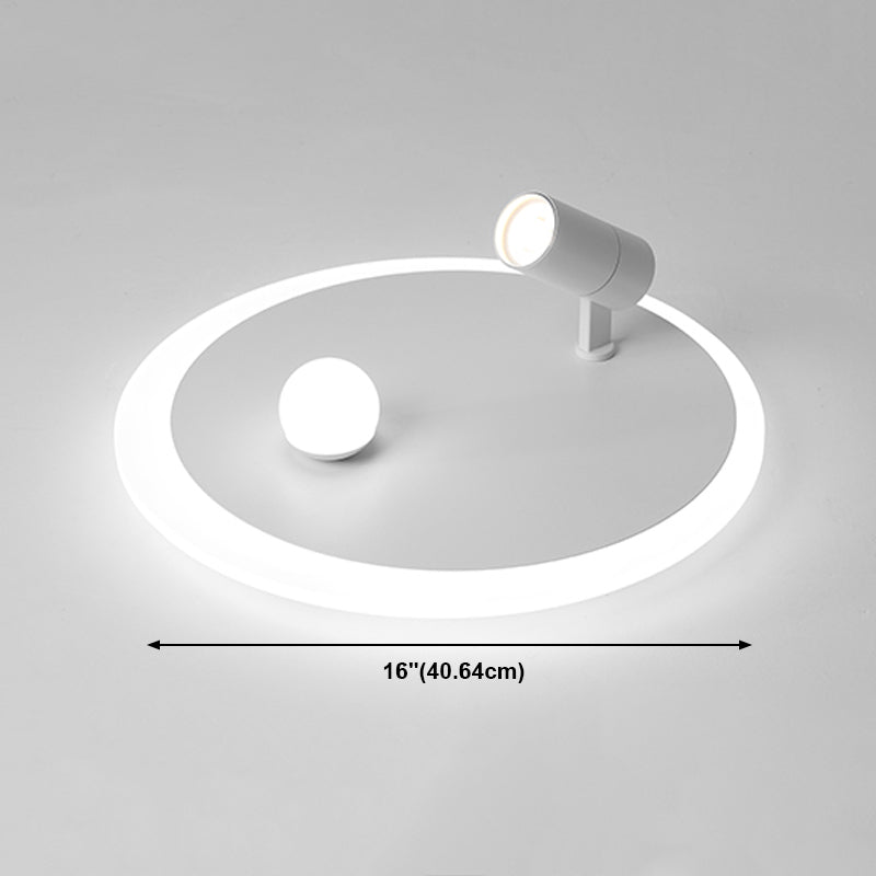 White LED Flush Ceiling Light Fixture Simplicity Ceiling Light Fixtures with Spotlights