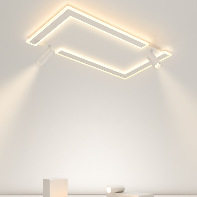 Plafonniers Simplicity avec spots LED Plafonnier encastré